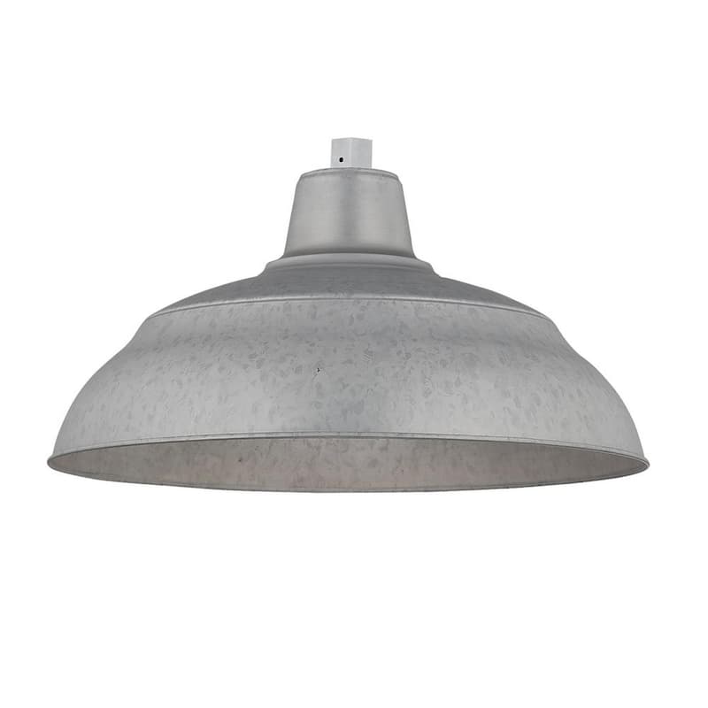 R Series 1-Light 18 in. Galvanized Warehouse Shade