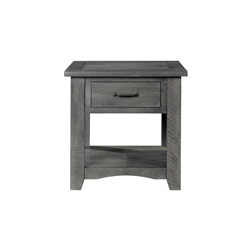 Rustic Collection Grey End Table