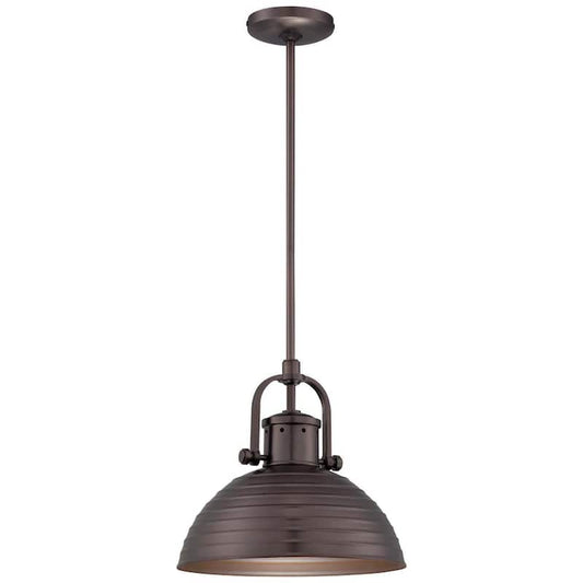 1-Light Harvard Court Bronze Pendant