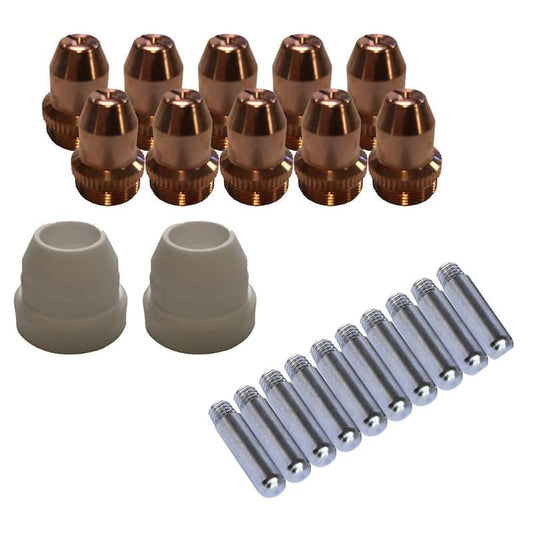 Plasma Cutter Consumables Sets for Brown Color LT5000D and Brown Color CT520D (22-Pieces)