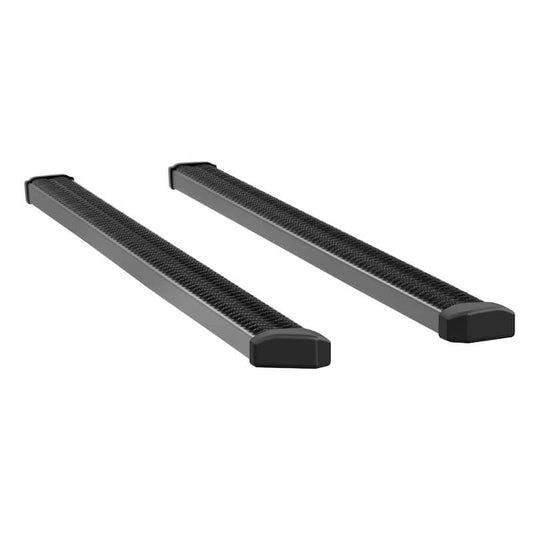 SlimGrip 88-Inch Black Aluminum Truck Running Boards, Select Chevy Silverado, GMC Sierra 1500, 2500, 3500 HD Crew Cab