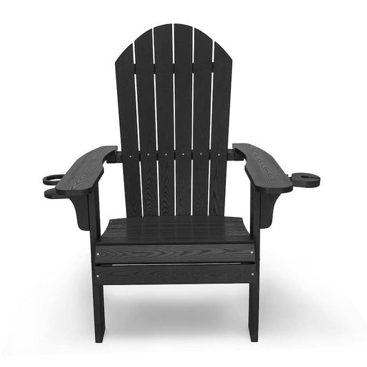 Westwood Black All Weather Plastic Outdoor Patio Adirondack Chair