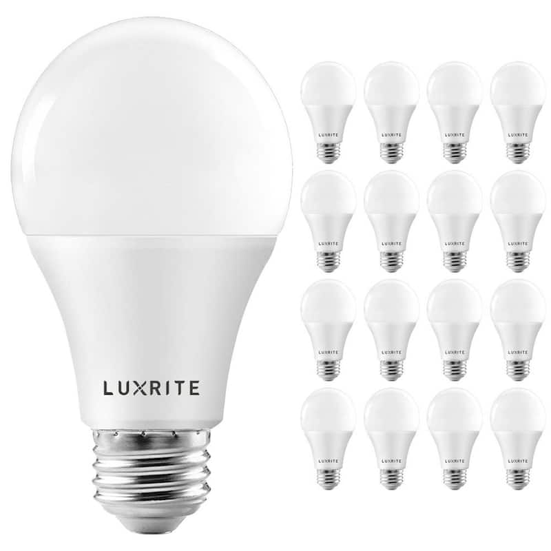 100-Watt Equivalent A19 ENERGY STAR Dimmable 4000K Cool White 1600lm LED Light Bulb 15-Watt E26 Medium Base (16-Pack)