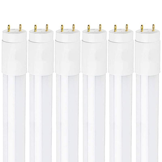 16-Watt 3 ft. Linear T8 LED Tube Light Bulb 6500K Daylight Fluorescent Replacement Direct or Ballast Bypass (6-Pack)