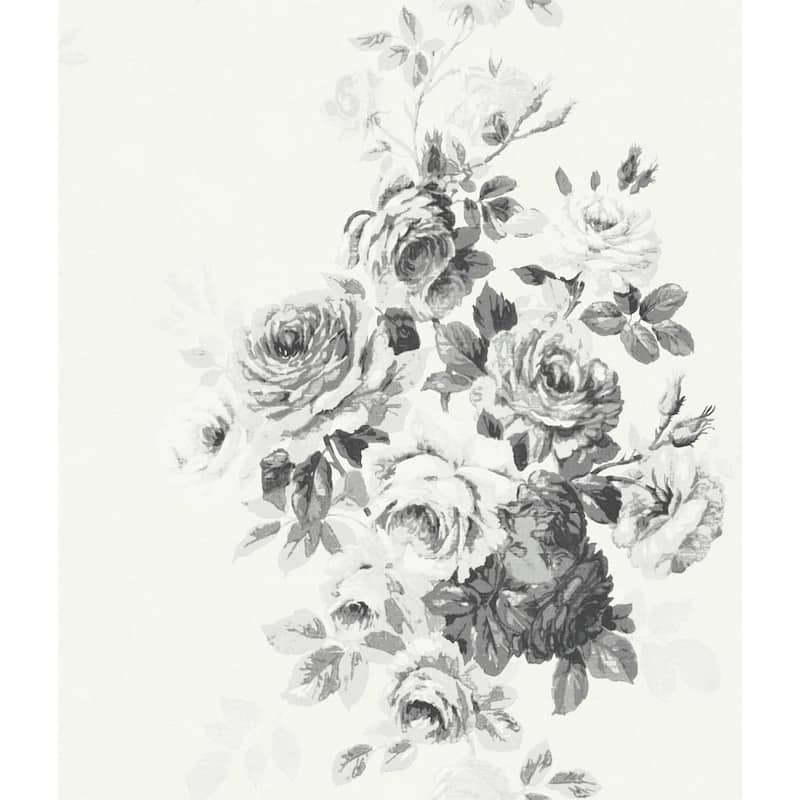 Tea Rose Spray and Stick Wallpaper