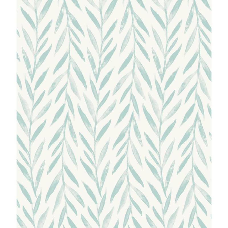 Willow Blue Paper Peel & Stick Repositionable Wallpaper Roll (Covers 34 Sq. Ft.)