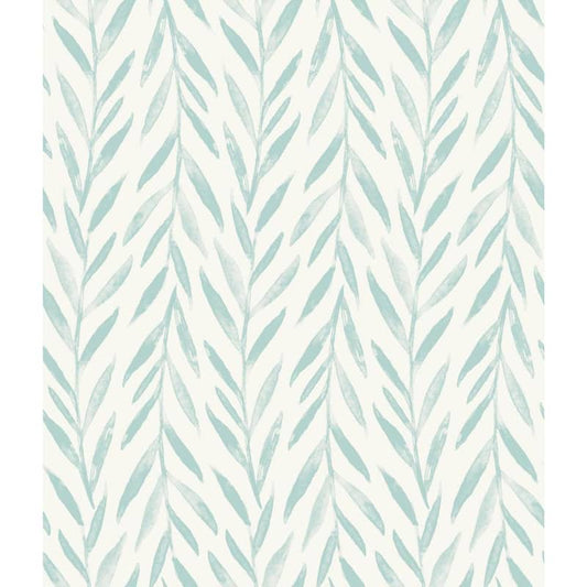 Willow Blue Paper Peel & Stick Repositionable Wallpaper Roll (Covers 34 Sq. Ft.)