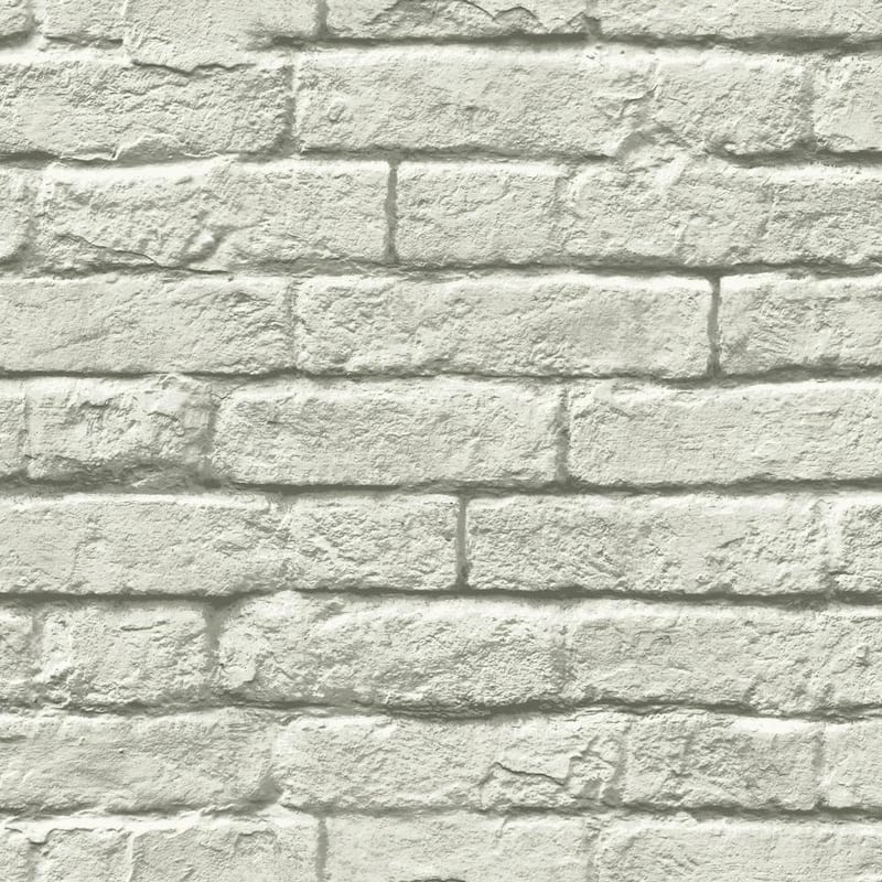 34.17 sq. ft. Magnolia Home Brick-and-Mortar Premium Peel and Stick Wallpaper