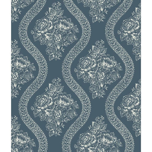 34.17 sq. ft. Magnolia Home Coverlet Floral Premium Peel and Stick Wallpaper