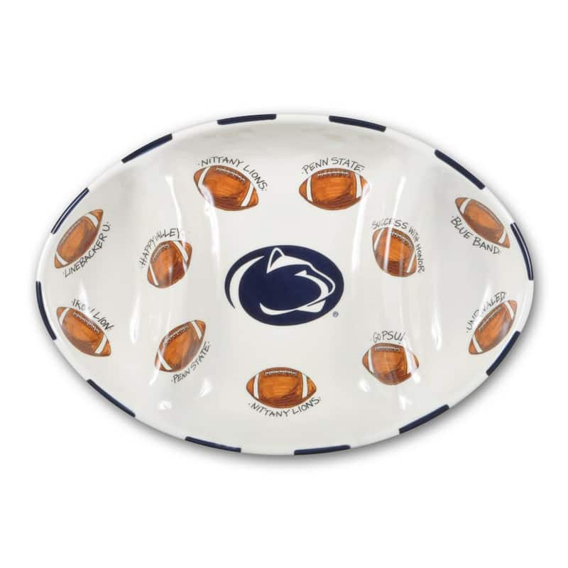 Penn State Ceramic Football Tailgating Platter