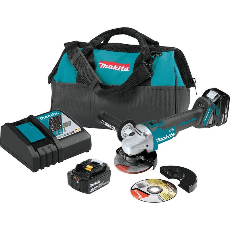 18V 5.0Ah LXT Lithium-Ion Brushless Cordless 4-1/2/5 in. Cut-Off/Angle Grinder Kit