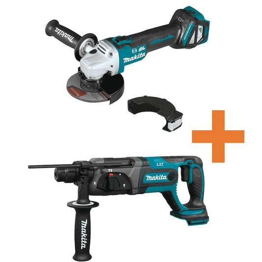 18V LXT Brushless 4-1/2 in./5 in. Cut-Off/Angle Grinder and 18V LXT 7/8 in. SDS-Plus Concrete/Masonry Roto Hammer Drill