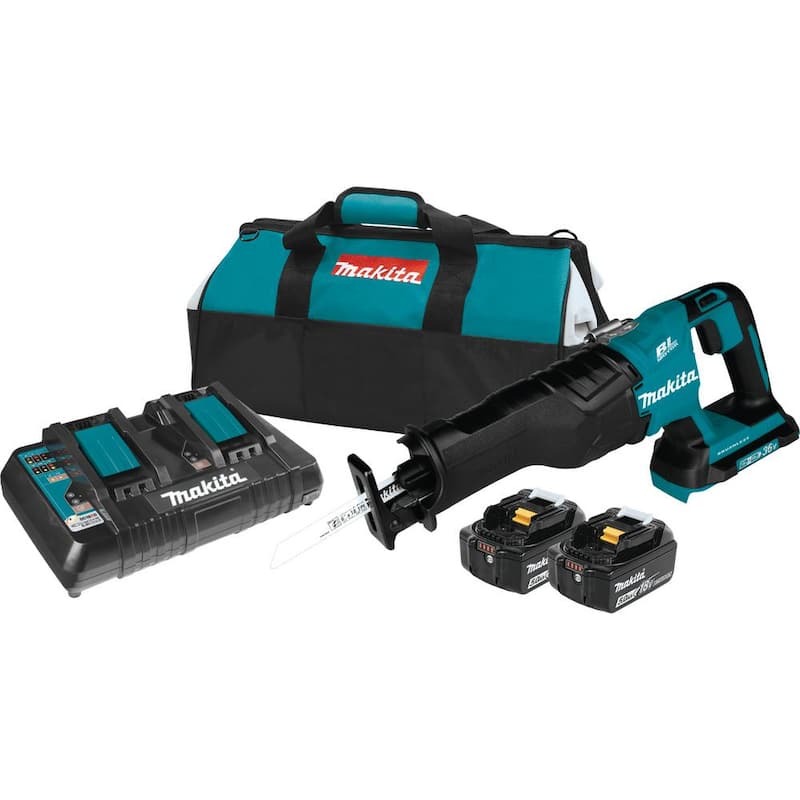 18V X2 LXT Lithium-Ion (36V) Brushless Cordless Reciprocating Saw Kit (5.0Ah) with 2 Batteries 5.0Ah and Charger