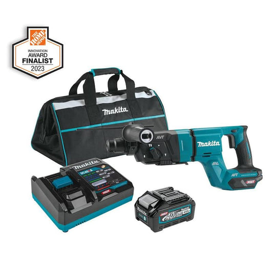 40V max XGT Brushless Cordless 1-1/8 in. Rotary Hammer (D-Handle) Kit, AFT, AWS Capable (4.0Ah)