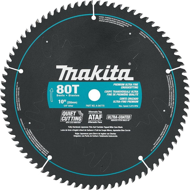 10 in. x 5/8 in. Ultra-Coated 80 TPI Miter Saw Blade