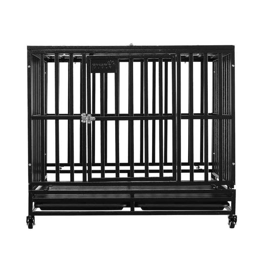 42 in. Brown flat top square tube pet cage