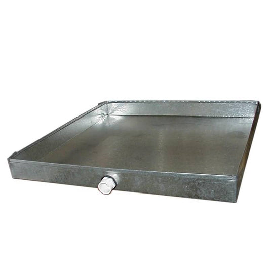 32 in. x 36 in. Drain Pan with PVC Connector - 26 Gauge