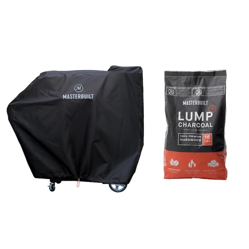 16 lbs. Lump Charcoal Plus Gravity Series 800 Grill Cover Bundle