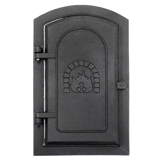 15.5 in. Tall Matte Black Cast Iron Clean Out Door