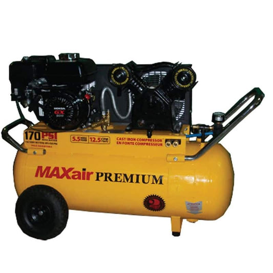 Premium Industrial 25 Gal. 5.5 HP Honda Engine Portable Electric Start Air Compressor