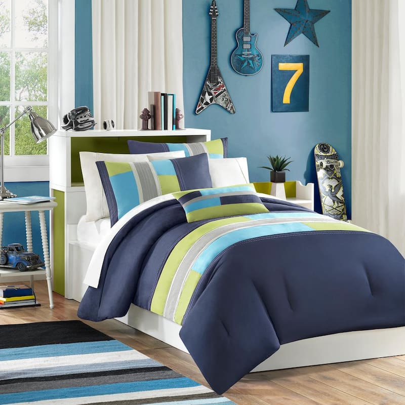 Switch 4-Piece Navy King Comforter Set