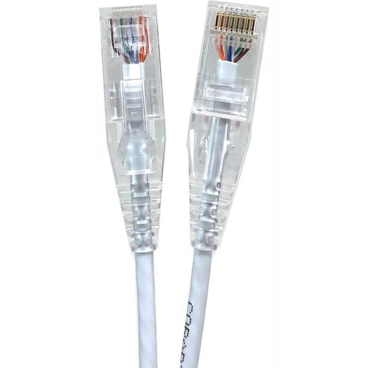 25 ft. 28AWG Ultra Slim CAT6 Patch Cables, White (5-Pack)