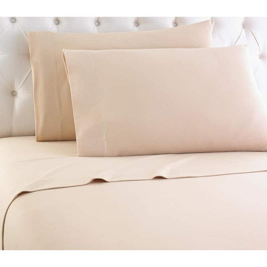 4-Piece Chino Solid Flannel King Sheet Set