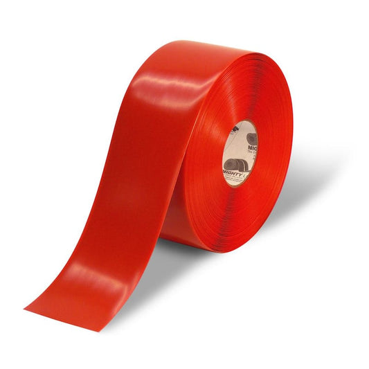 4 in. Red Heavy-Duty Floor Tape 100 ft. Roll