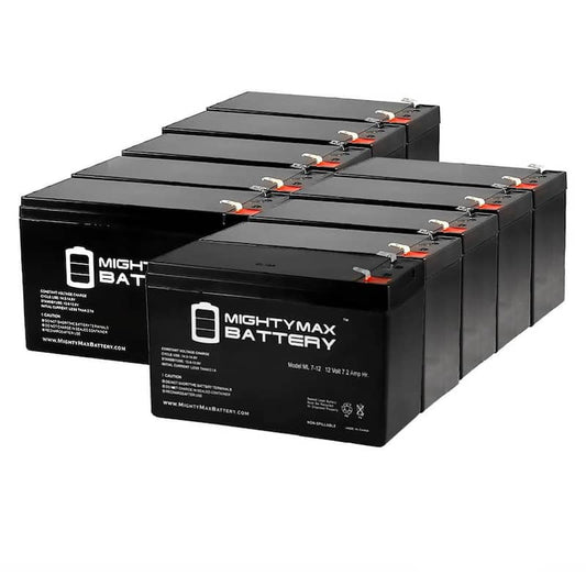 12 Volt 7 Amp Hour Alarm Battery - 10 Pack