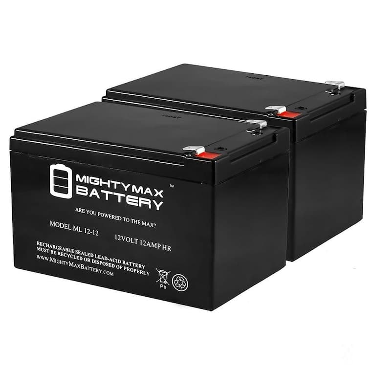 12V 12AH Compatible Battery for 6-DZM-12 APC Scooter Medical - 2 Pack