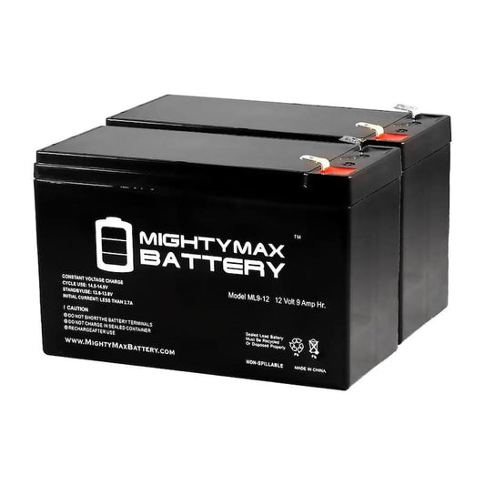 12V 9AH SLA Battery for Liftmaster LA500 Swing Gate Operator - 2 Pack