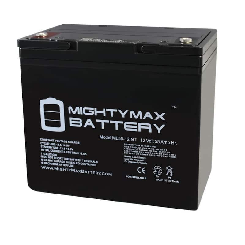 (Group 22NF) 12V 55AH SLA Battery INTERNAL THREAD TERMINAL