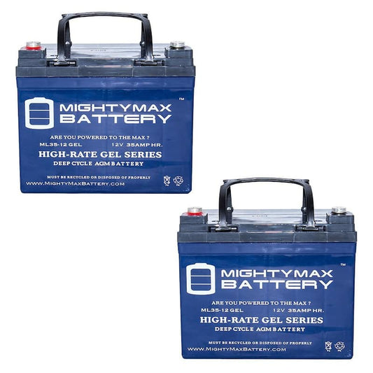 12V 35AH GEL Replacement Battery for Invacare Pronto M51 M61 - 2 Pack