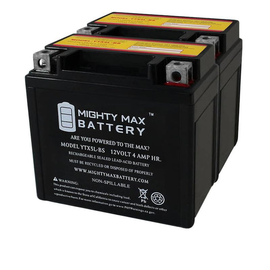 YTX5L-BS SLA Battery for Polaris 110 Outlaw 2017 - 2 Pack