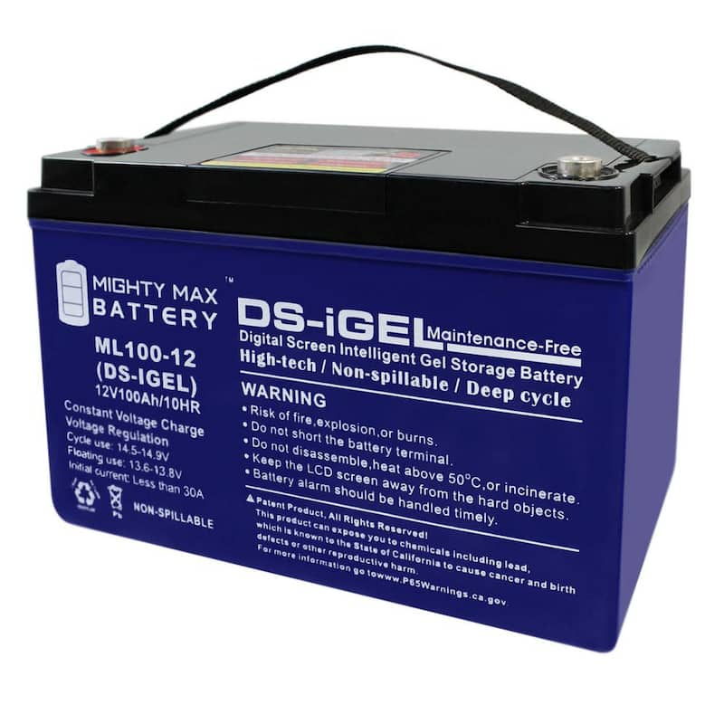 12V 100AH GEL Battery Replacement for Kaddy E-Caddy Golf Cart