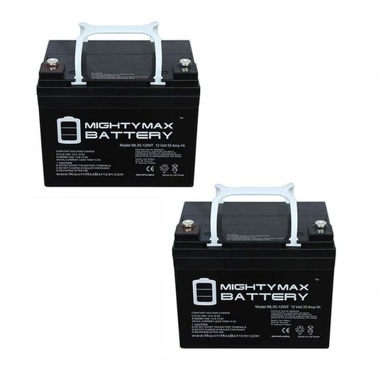 12V 35AH INT Replacement Battery compatible with Interstate DCM0035 Wheelchair - 2 Pack