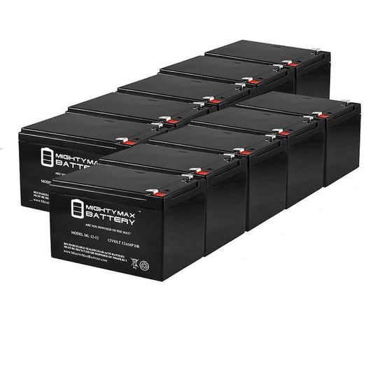 12V 12AH SLA Battery Replacement for Simplex 4100 - 10 Pack