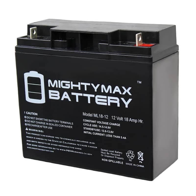 12V 18AH SLA Replacement Battery for Powerland 10000 WATT Generator