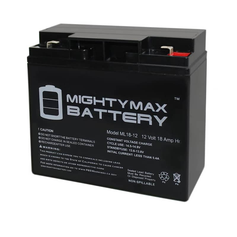 12-Volt 18 Ah F2 Terminal Rechargeable Sealed Lead Acid (SLA) Battery