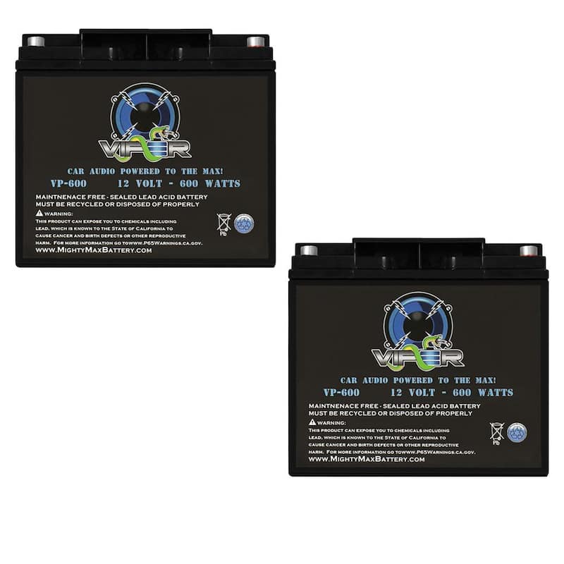 Viper VP-600 12-Volt 600-Watt Car Audio Power Cell Battery (2-Pack)