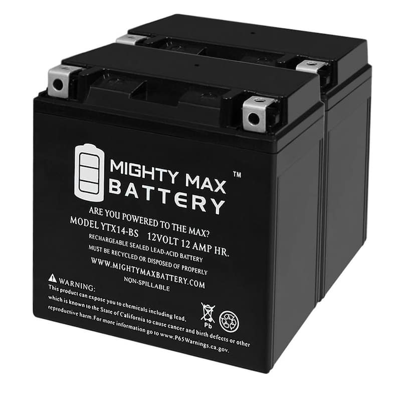 12-Volt 12 AH 200 CCA SLA Battery (2-Pack)