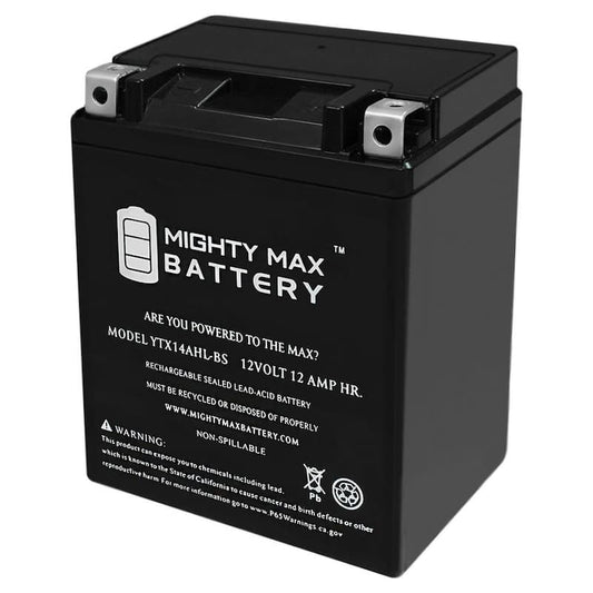 12-Volt 12 Ah 210 CCA Rechargeable Sealed Lead Acid (SLA) Powersport Battery