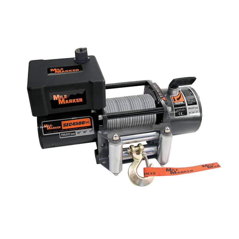 4,500 lb. Capacity SEC4500 Utility Winch with Cable and Remote