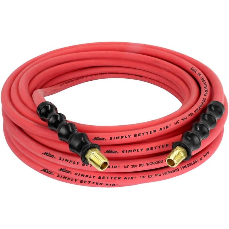 ULR 1/4 in. ID x 50 ft. (1/4 in. MNPT) Ultra-Lightweight Durable Rubber Air Hose for Extreme Environments