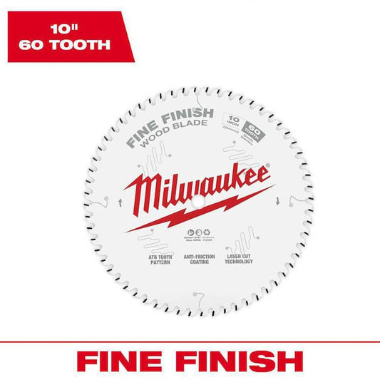 10 in. x 60-Tooth Fine Finish Circular Saw Blade