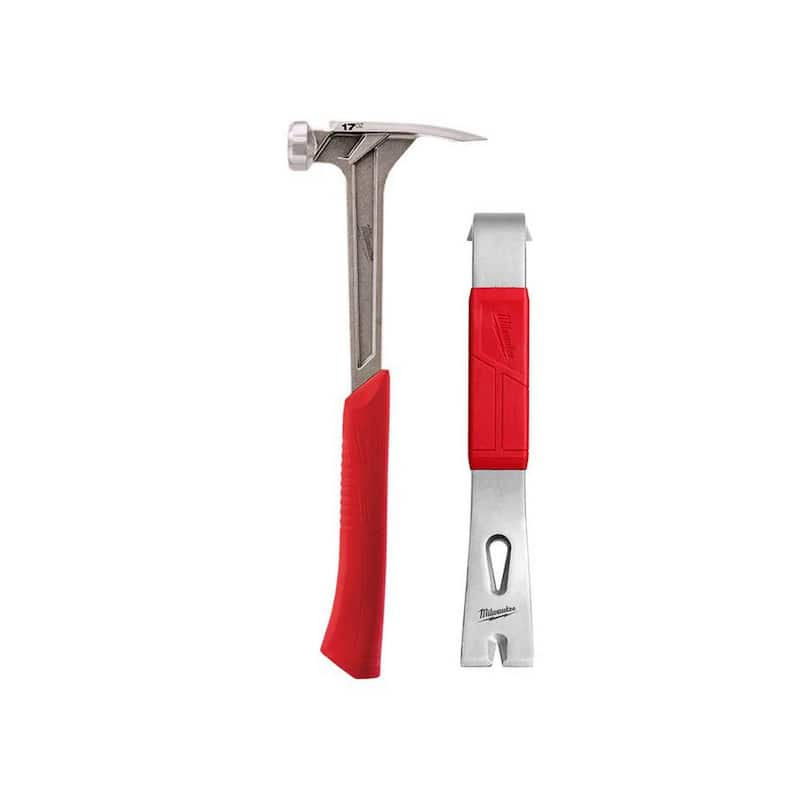 17 oz. Smooth Face Framing Hammer with 12 in. Pry Bar