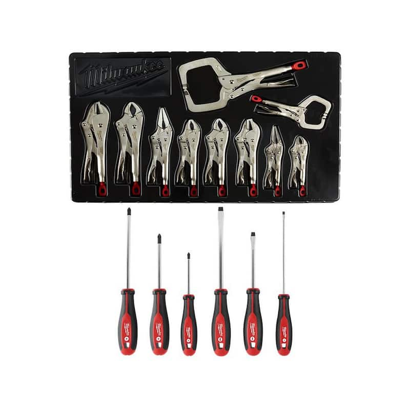 Torque Lock Locking Pliers with Screwdriver Set (16-Piece)