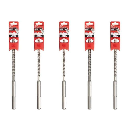 3/8 in. x 13 in. 2-Cutter SDS-MAX Carbide Drill Bit (5-Pack)