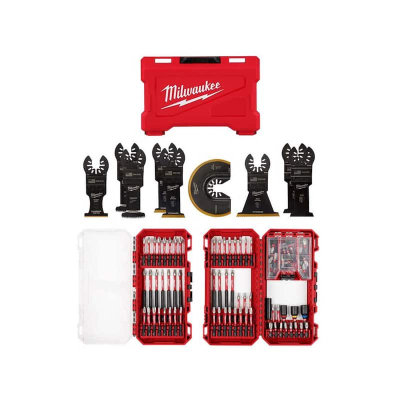 SHOCKWAVE Impact-Duty Alloy Steel Drill and Screw Driver Bit Set with Multi-Tool Blade Set (109-Piece)