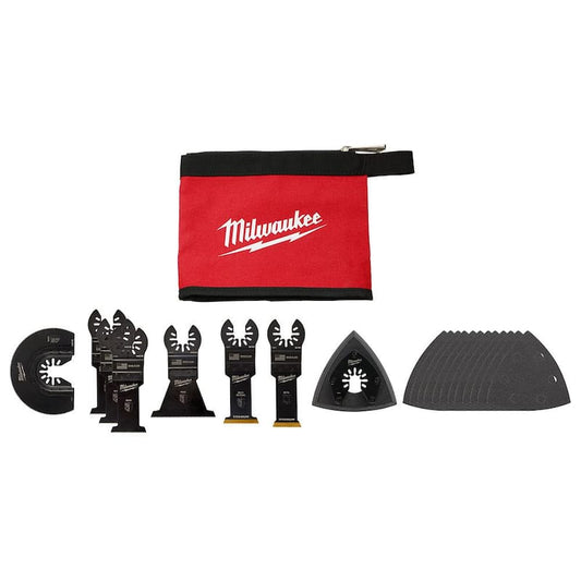 Oscillating Multi-Tool Blade Kit (20-Piece) with Tool Pouch